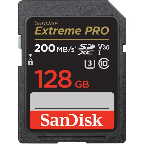 SanDisk SDSDXXD-128G-GN4IN 128GB Extreme PRO UHS-I SDXC Memory Card, V30, 200MB/s - AVC photo video store