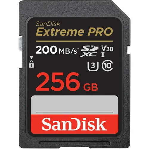 SanDisk SDSDXXD-256G-GN4IN 256GB Extreme PRO UHS-I SDXC Memory Card, V30, 200MB/s - AVC photo video store
