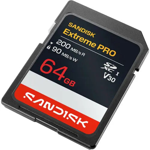 SanDisk SDSDXXU-064G-GSCIN 64GB Extreme PRO UHS-I SDXC Memory Card, V30, 200/90 MB/s
