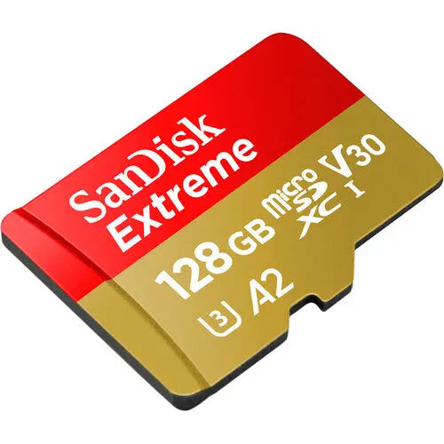 SanDisk SDSQXAA-128G-GN6MA 128GB Extreme UHS-I microSDXC Memory Card with SD Adapter - AVC photo video store