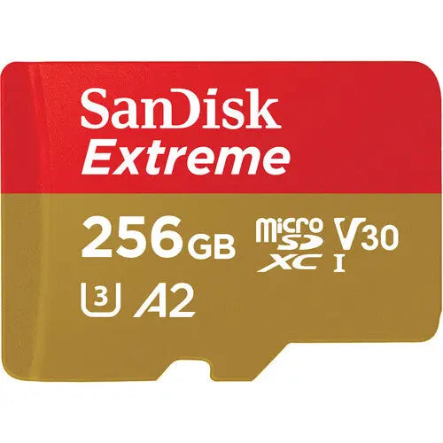 SanDisk SDSQXAV-256G-GN6MA 256GB Extreme UHS-I microSDXC Memory Card with SD Adapter - AVC photo video store