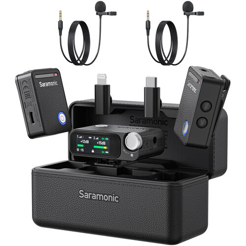 Saramonic Ultra 2-Person Digital Wireless Omnidirectional Lavalier Microphone System for Cameras and Mobile Devices