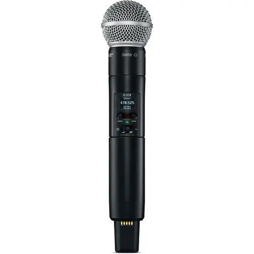 Shure SLXD2/SM58 Digital Wireless Handheld Microphone Transmitter with SM58 Capsule (H55: 514 to 558 MHz) - AVC photo video store