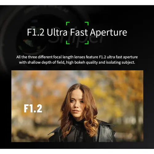 Sirui Sniper f/1.2 Autofocus 3-Lens Kit (Sony E, Black)