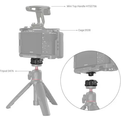 SmallRig 3513C Drop-In HawkLock Mini Quick Release System with Locating Pins - AVC photo video store