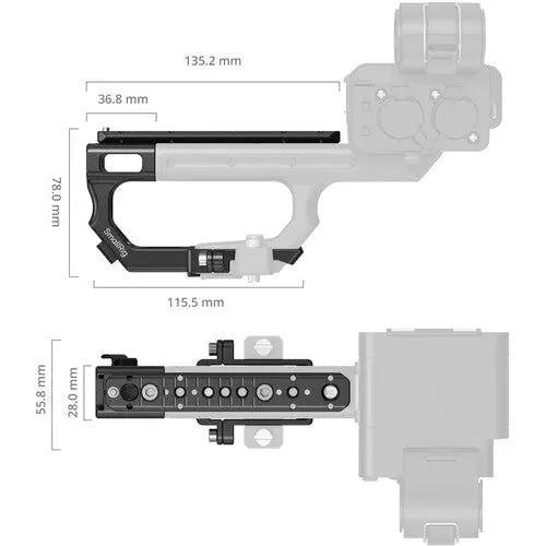 Smallrig 6781 Extension Mount Plate Kit for Sony XLR-H2