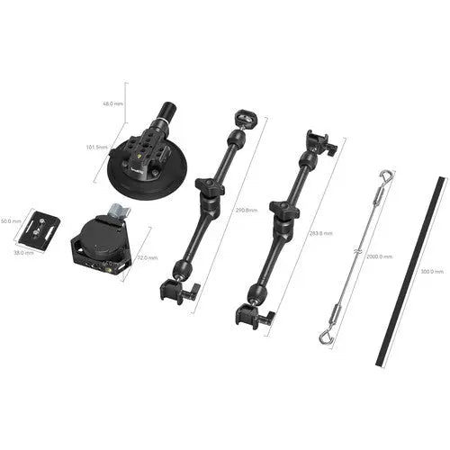 SmallRig 3565B SC-15K 4-Arm Suction Cup Camera Mount Kit - AVC photo video store