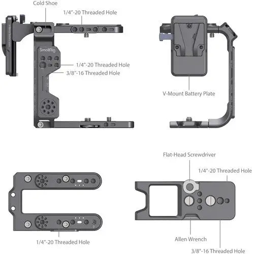 SmallRig 4124 Cage Kit for Sony FX6 (V-Mount) - AVC photo video store
