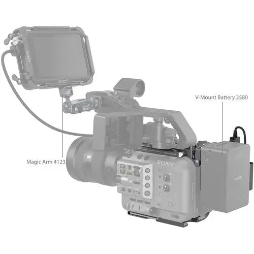 SmallRig 4124 Cage Kit for Sony FX6 (V-Mount) - AVC photo video store