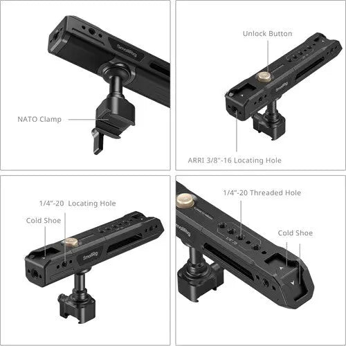 SmallRig 4152 Rotating Top Handle with NATO Clamp - AVC photo video store