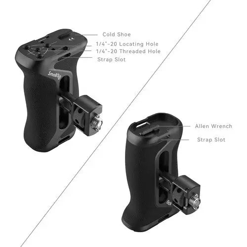 SmallRig 4346 Side Handle with Two-in-One Locating Screw (1/4"-20 & 3/8"-16) - AVC photo video store