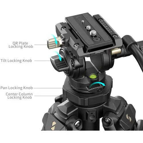 SmallRig 4420 AD-50 Pro Lightweight Video Carbon Fiber Tripod System - AVC photo video store