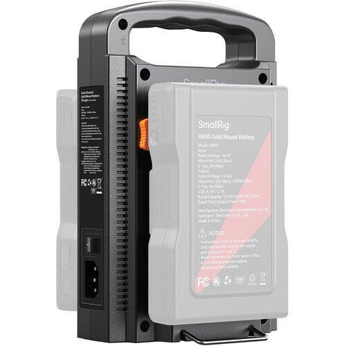 SmallRig 4679 Dual-Channel Gold Mount Battery Charger