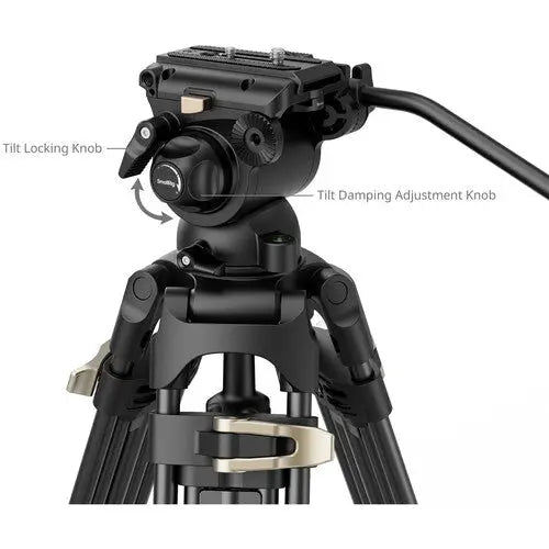 SmallRig 4686 AD-01S Heavy-Duty Tripod and Fluid Head Kit - AVC photo video store