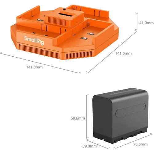 SmallRig 4834 4-Channel Charger + L-Series/NP-F970 4-Battery Kit - AVC photo video store