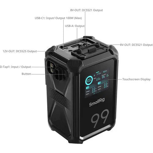 SmallRig 4984 X-Touch Smart Triple-Proof X99 Battery (99Wh, V-Mount) - AVC photo video store