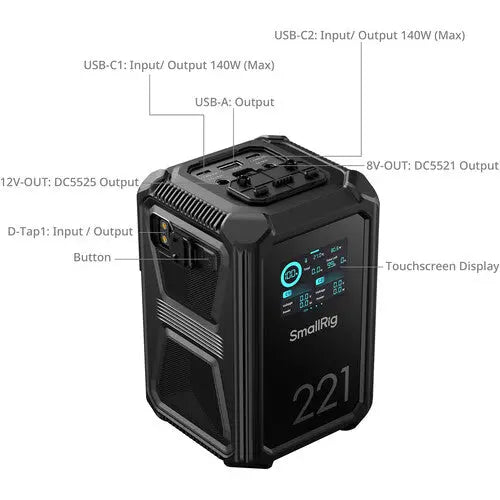 SmallRig 4985 X-Touch Smart Triple-Proof X221 Battery (221Wh, V-Mount)