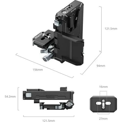 SmallRig 5227 Pro Adjustable Arca-Type Plate and V-Mount Battery Interface System - AVC photo video store