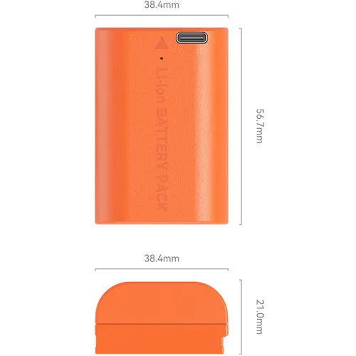 SmallRig 5407 LP-E6P USB-C Battery (2520mAh, Orange)