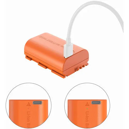 SmallRig 5407 LP-E6P USB-C Battery (2520mAh, Orange)