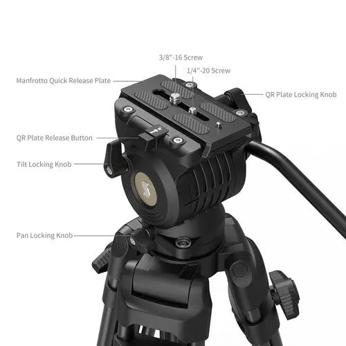 SmallRig 5440 AD14 Heavy-Duty Aluminum Tripod