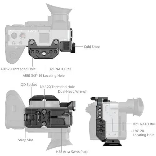 SmallRig 5591 Half Camera Cage for Sony FX2 - AVC photo video store