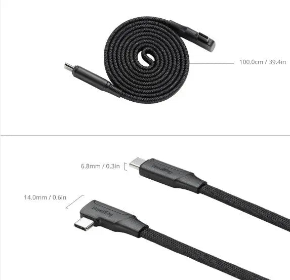 SmallRig 5613 USB-C Self-Coiling Charging Cable