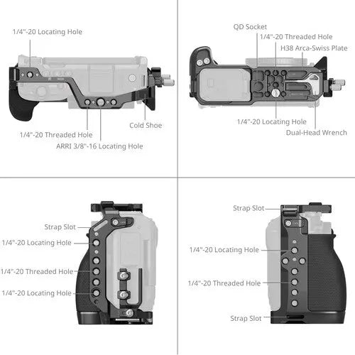 SmallRig 5647 Camera Cage with Top Handle for Nikon ZR - AVC photo video store