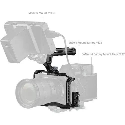 SmallRig 5647 Camera Cage with Top Handle for Nikon ZR - AVC photo video store