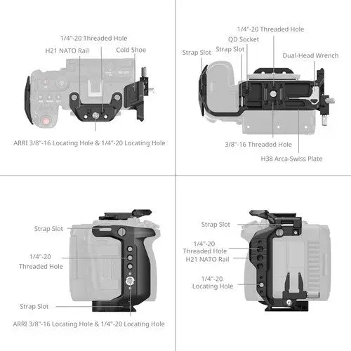SmallRig 5656 Basic Cage Kit for Canon EOS C50 - AVC photo video store