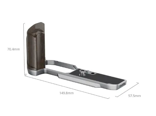 Smallrig 5707 L-Shaped Mount Plate with Wooden Handle for Nikon Z f (Silver) - AVC photo video store