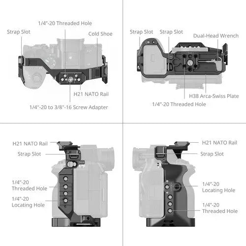 SmallRig 6024 HawkLock Quick Release Cage for Sony a7 V, a7R V & a7 IV - AVC photo video store