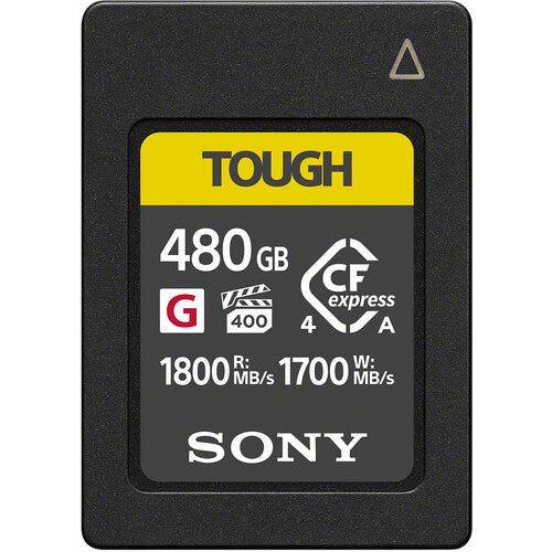Sony CEAG480T 480GB CFexpress 4.0 Type A TOUGH Memory Card (New)