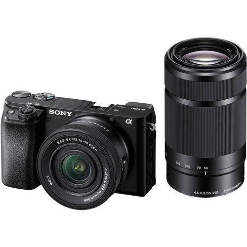 Sony A6100XB, E PZ 16-50mm F/3.5-5.6 II + E 55-210mm F/4.5-6.3 OSS, Preto 