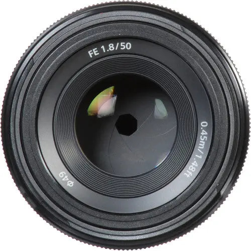 Sony SEL50F18F/2 FE 50mm f/1.8 Lens, Ø49