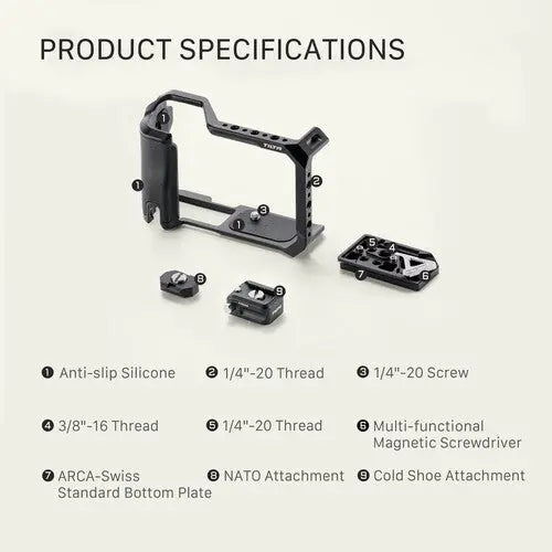 Tilta Camera Cage for Canon R50 V Base Kit - Black - AVC photo video store