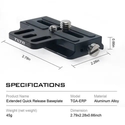 Tilta Extended Quick Release Baseplate for Select DJI Gimbals