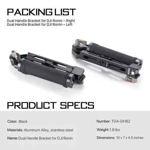 Tilta Dual-Handle Bracket for DJI Ronin RS 3/3 Pro, and RS 4/4 Pro - AVC photo video store