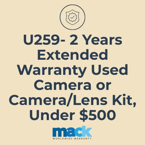 U259 2 Years Extended Warranty Used Camera or Camera/Lens Kit, Under $500 - AVC photo video store