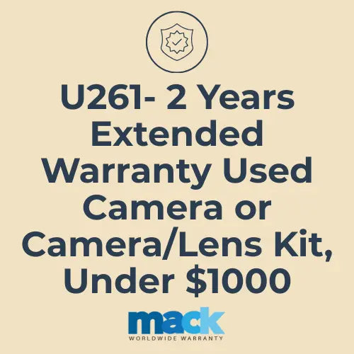 U261 2 Years Extended Warranty Used Camera or Camera/Lens Kit, Under $1000 - AVC photo video store