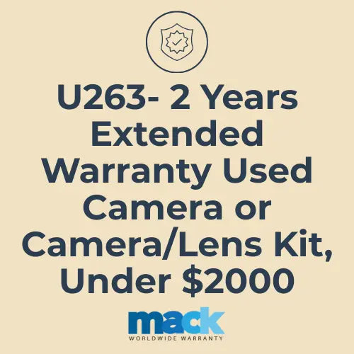 U263 2 Years Extended Warranty Used Camera or Camera/Lens Kit, Under $2000 - AVC photo video store