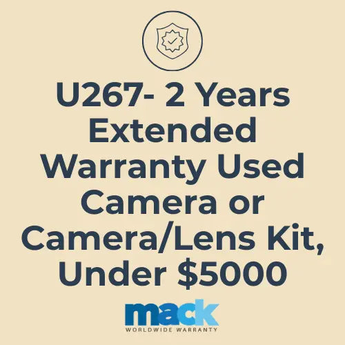 U267 2 Years Extended Warranty Used Camera or Camera/Lens Kit, Under $5000 - AVC photo video store