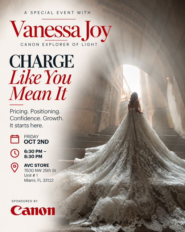 Friday Oct 2 - Charge Like You Mean It with Vanessa Joy (Canon)