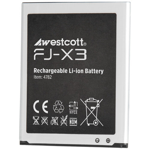 Batería recargable Westcott 4782 para disparadores de flash FJ-X3m y FJ-X3s
