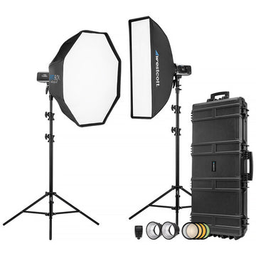 Westcott FJ400 II Strobe 2-Light Location Hard Case Kit with FJ-X3 S Wireless Trigger for Sony Cameras