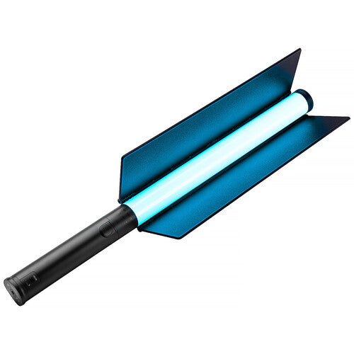 Tubo de luz LED Westcott 4950 Ice Light 3 RGB (1,5", empuñadura de batería y kit de viseras) 