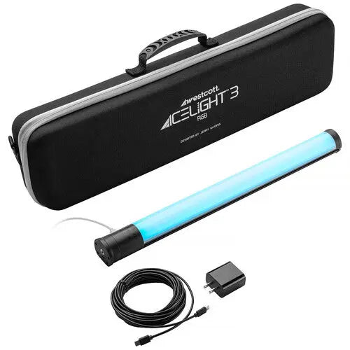 Westcott 4951 Ice Light 3 RGB LED Tube Light (1.5, AC Power Kit) - AVC photo video store