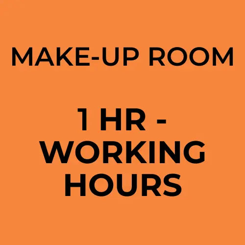Makeup Room Service Rental - 1 hour at working hours - AVC photo video store