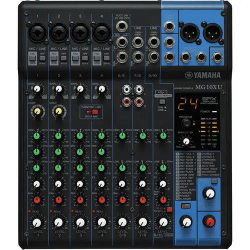 Yamaha MG10XU 10-Input Mixer with Built-In FX and 2-In/2-Out USB Interface - AVC photo video store