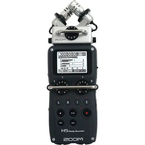 Zoom H5 4-Input / 4-Track Portable Handy Recorder with Interchangeable X/Y Mic Capsule - AVC photo video store